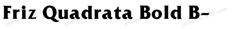 Friz Quadrata Bold B字体转换